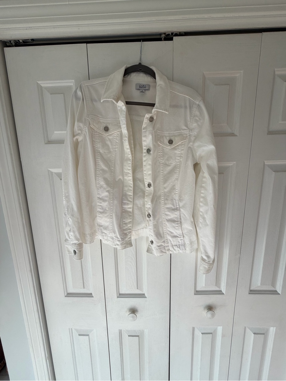 croft & barrow White Denim Jacket